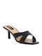 IQ Shoes 1B-0073 Damen Sandalen mit Dünn mittlerem Absatz in Schwarz Farbe