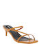 IQ Shoes Women's Sandals 1G-0196 Tabac Brown with Thin Medium Heel