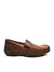 Boxer Men's Leather Moccasins Tabac Brown