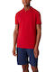 Wrangler Ανδρικό T-shirt Polo Κόκκινο