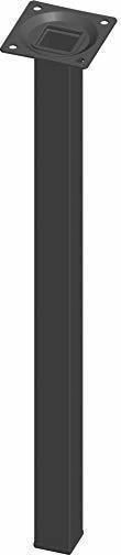 Element-System Metallisches Möbelbein 4 Stück Für Tisch / Beistelltisch 2.5x2.5x40cm Schwarze