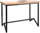 Bar-Tischfuß aus Metall in Schwarz Farbe 140x50x105cm