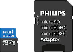 Philips Ultra Pro microSDXC 256GB Clasa 10 U3 V30 UHS-I cu adaptor