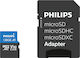 Philips Ultra Pro microSDXC 128GB Klasse 10 U3 V30 UHS-I mit USB-Lesegerät