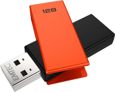 Emtec C352 Brick 128GB USB 2.0 Stick Portocaliu