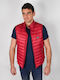 Sleeveless Winter Jacket Puffer Red