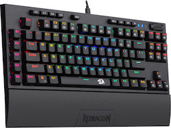 Redragon K588 Broad Sword Gaming Tastatură mecanică Fără cheie cu Albastru personalizat switch-uri și iluminare RGB (Engleză UK)