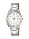 Casio Womens Watch 34.5mm Battery With Navy Blue Steel Bracelet