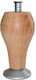 Morseto C107 Hölzernes Möbelbein 5.2x5.2x10cm Beige