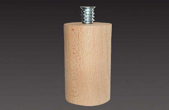 Morseto 108 Hölzernes Möbelbein Für Bett 5x5x10,5cm Unlackiert 10,5