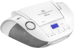 ECG Portable Radio-CD Player CDR800U Equipped with CD / MP3 / USB / Radio White