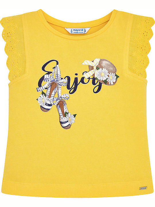 Mayoral Kids Blouse Sleeveless Yellow