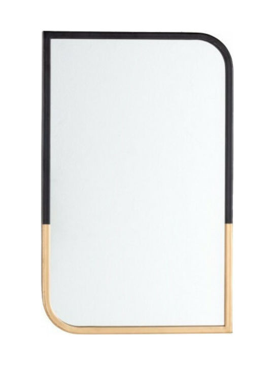 Bizzotto Wall Mirror with Black Metallic Frame 55x35cm 1pcs