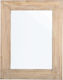 Bizzotto Wall Mirror with Beige Wooden Frame 92x72cm