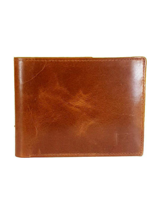 Lavor Men's Leather Wallet with RFID Tabac Brown