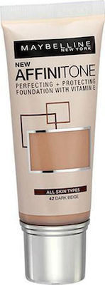 Maybelline Affinitone Liquid Make Up 42 Dark Beige 30ml