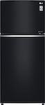 LG GTB744BMBZD Ψυγείο Δίπορτο 506lt Total NoFrost Υ180xΠ78xΒ70εκ. Μαύρο