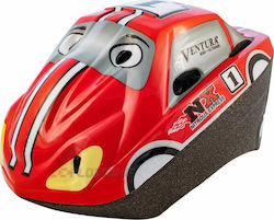 Ventura Racing Car Kids' Helmet for City Bike Red