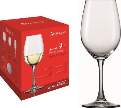 Spiegelau Winelovers Σετ Ποτήρια για Λευκό Κρασί από Κρύσταλλο Κολωνάτα 380ml 4τμχ