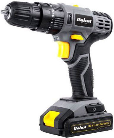 Rebel RB-1002 Κρουστικό Δραπανοκατσάβιδο Μπαταρίας 20V 1x2Ah