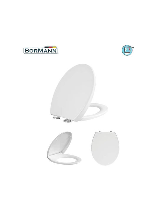 Bormann Bakelite Soft Close Toilet Seat White BTW1030 45cm