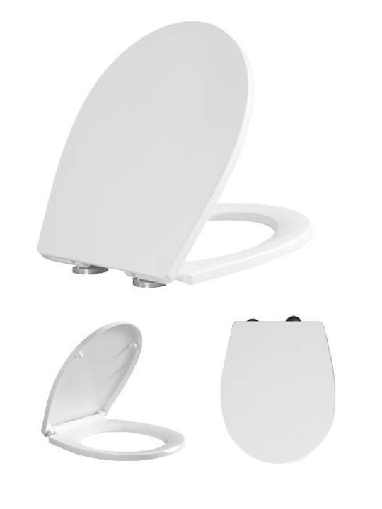 Bormann BTW1040 Toilettenbrille Soft-Close Bakelit 43.5x35cm Weiß