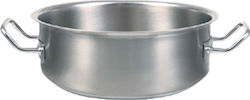 Inox 18/10 Ανοξείδωτη Χύτρα Χωρητικότητας 40lt με Διάμετρο 50εκ. και Ύψος 20εκ.