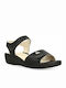 Parex Anatomic Women's Leather Ankle Strap Platforms Black