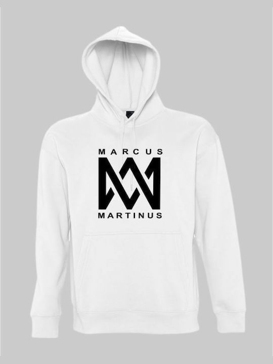 MARCUS & MARTINUS Kapuzenpullover - WEISS