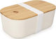 Navaris Bento Δοχείο Φαγητού Μπαμπού White 1lt