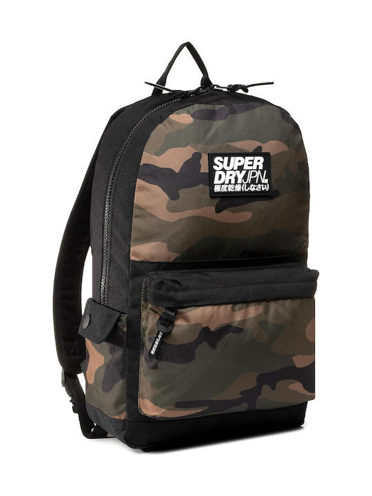 Superdry Block Edition Montana Fabric Backpack Khaki 21lt