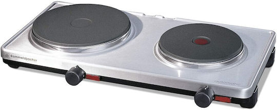 Rommelsbacher AK 3099/E Enamel Countertop Double Burner Inox