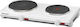 Rommelsbacher AK 3080 Enamel Countertop Double Burner White