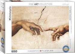 Creation of Adam (Detail) by Michelangelo Puzzle 2D 1000 Pieces