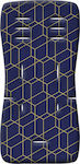 Greco Strom Στρώμα Καροτσιού Memory Foam 40x45x6εκ. Honeycomb Blue