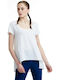 BodyTalk 1201-903528 Damen Sportlich T-shirt Weiß