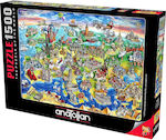 European World Puzzle 2D 1500 Pieces