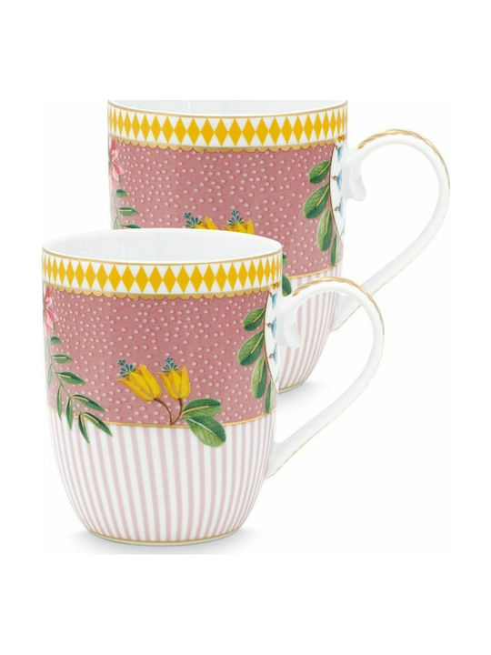 PiP Studio La Majorelle Porcelain Cup Pink 145ml 2pcs