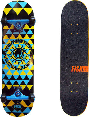 Fish Skateboards The Eye Fish 8" Complete Shortboard Πολύχρωμο