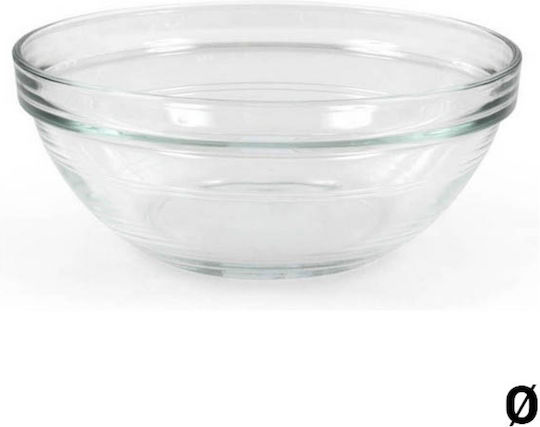 Homestyle Lys Σαλατιέρα Γυάλινη Διάφανη 31x31x12.3cm