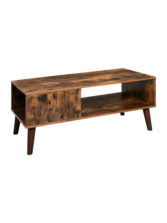 Rectangular Wooden Coffee Table Chestnut L100xW50xH45cm