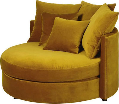 King Armchair Mustard 110x110x70cm