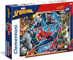 Kids Puzzle Supercolor Spiderman 104pcs Clementoni