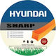 Hyundai Sharp Square Brush Cutter Trimmer Line 4mm 29m 84F42