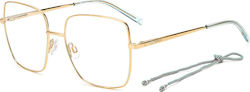 Missoni Metal Eyeglass Frame Gold MMI 0021 PEF