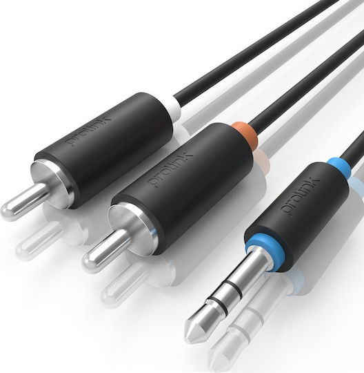 Prolink Audio Cable 3.5mm Male - RCA Male Black 1.5m PB103-0150