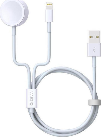 Devia 329975 Wearable Charger Apple Watch Whiteς