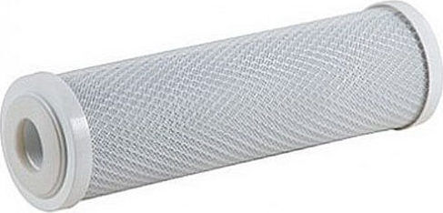 QWaterFilters Ανταλλακτικό Φίλτρο Νερού Άνω και Κάτω Πάγκου από Ενεργό Άνθρακα 10" QCTO-10" 5 μm