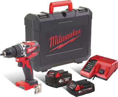 Milwaukee M18 CBLPD-422C Κρουστικό Δραπανοκατσάβιδο Μπαταρίας Brushless 18V 1x4Ah & 1x2Ah