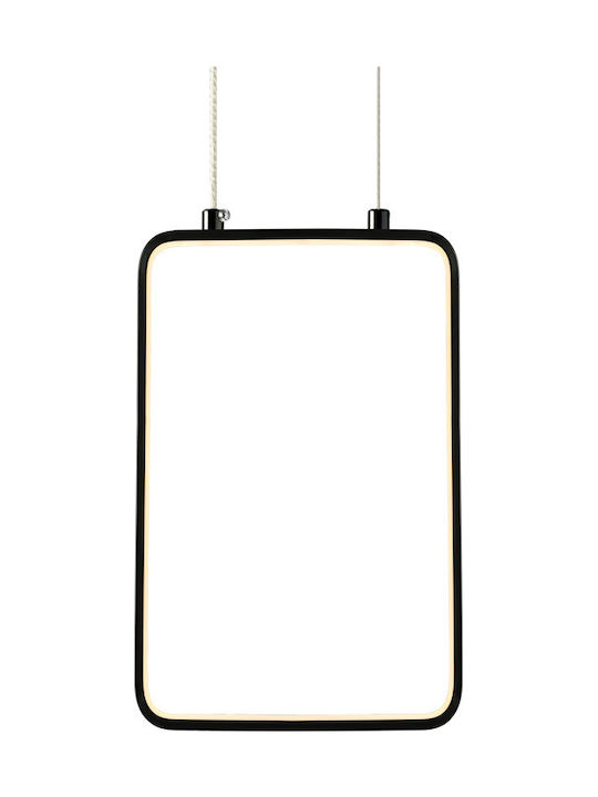 Aca Pendant Light LED with Warm White Light Black